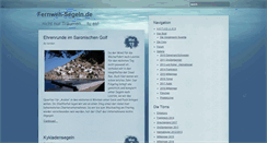 Desktop Screenshot of fernweh-segeln.de